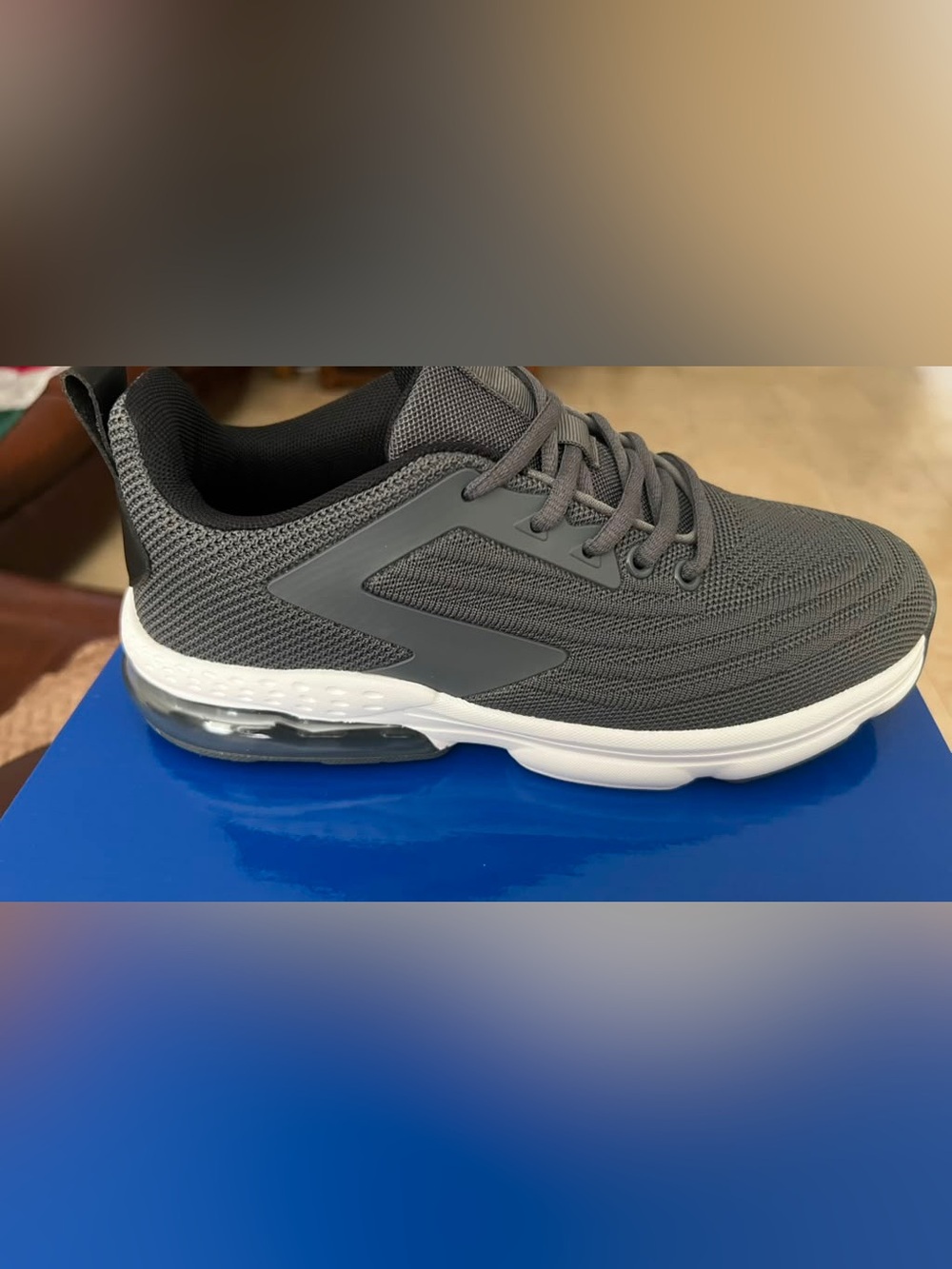 Men's Gray Mesh Athletic Sneakers - Lightweight Comfort